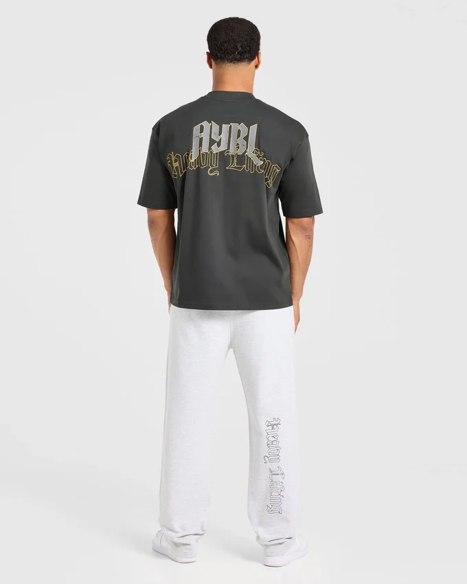 Heavy Lifting Gothic Oversized T Shirt