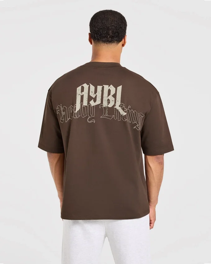 Heavy Lifting Gothic Oversized T Shirt