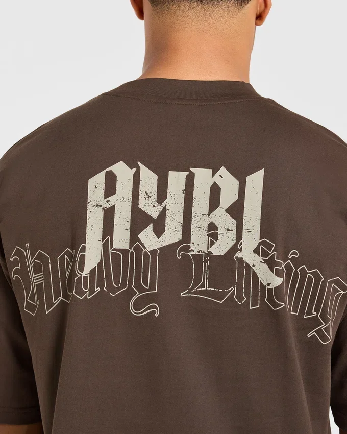 Heavy Lifting Gothic Oversized T Shirt