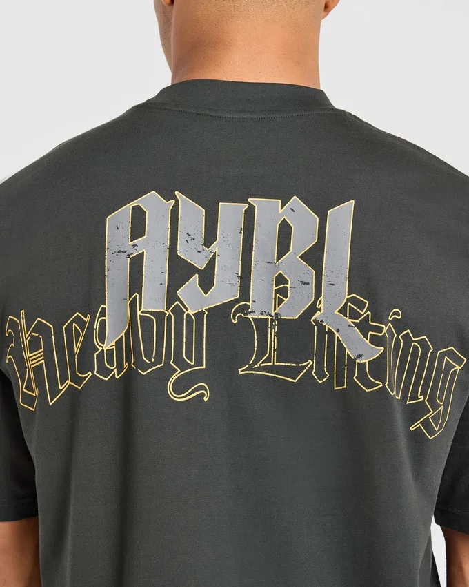 Heavy Lifting Gothic Oversized T Shirt