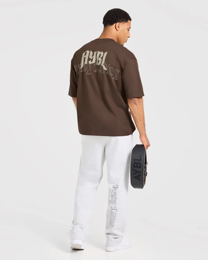 Heavy Lifting Gothic Oversized T Shirt