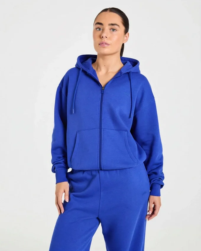 Lifestyle Oversized Zip Up Hoodie
