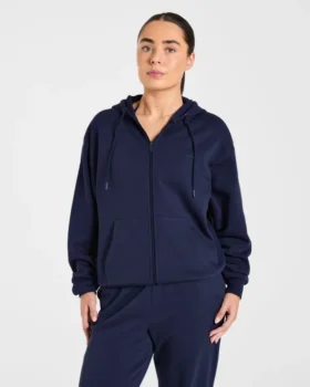 Lifestyle Oversized Zip Up Hoodie