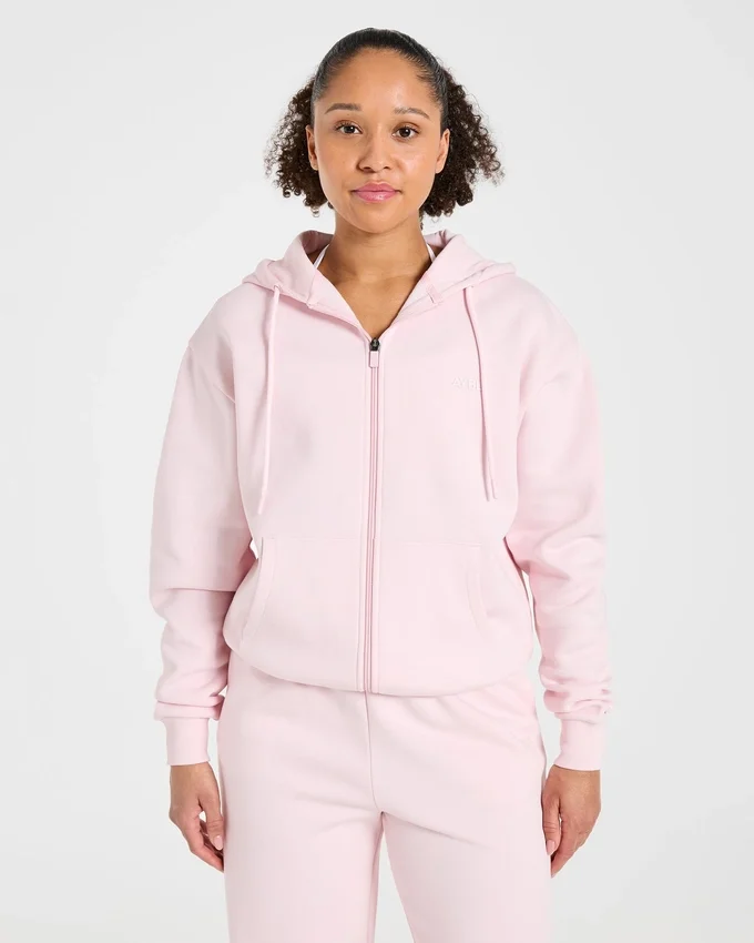 Lifestyle Oversized Zip Up Hoodie