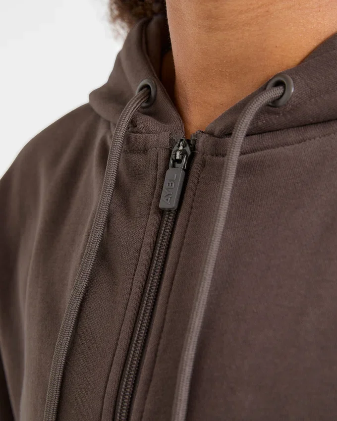 Lifestyle Oversized Zip Up Hoodie