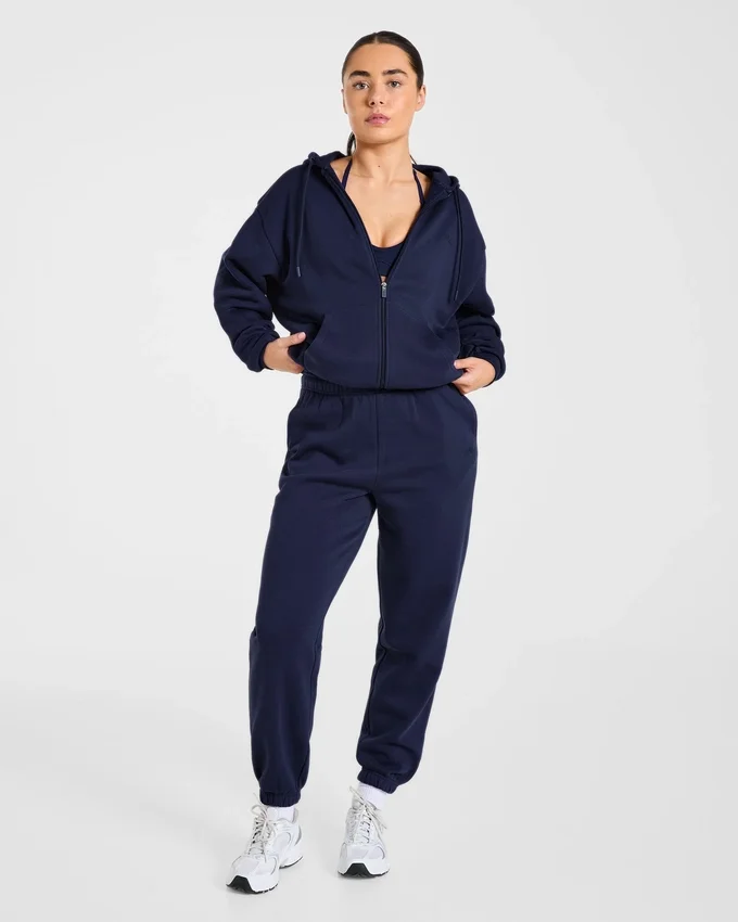 Lifestyle Oversized Zip Up Hoodie
