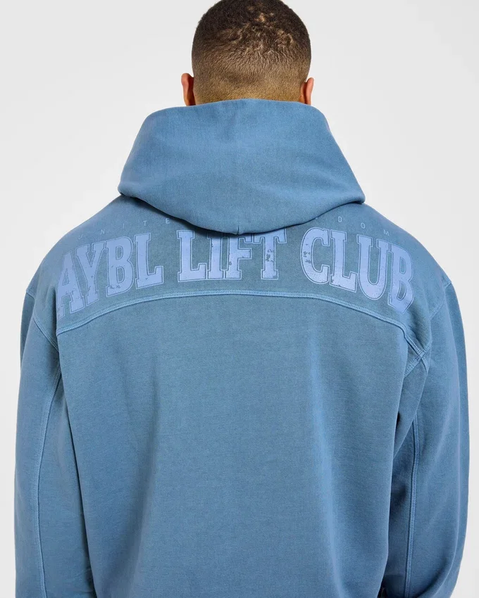 Lift Club Distressed Hoodie