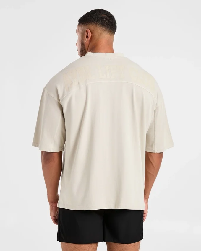 Lift Club Distressed Oversized T Shirt