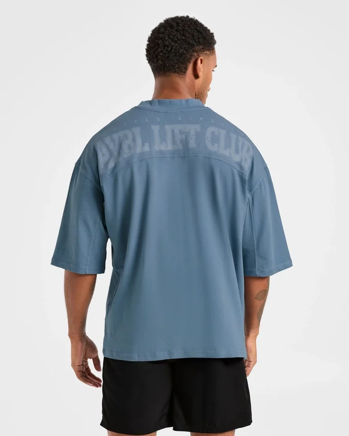 Lift Club Distressed Oversized T Shirt