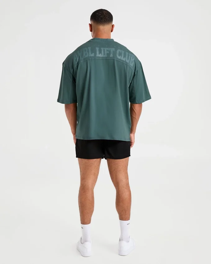 Lift Club Distressed Oversized T Shirt