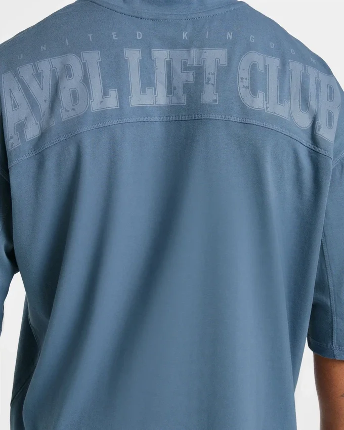 Lift Club Distressed Oversized T Shirt