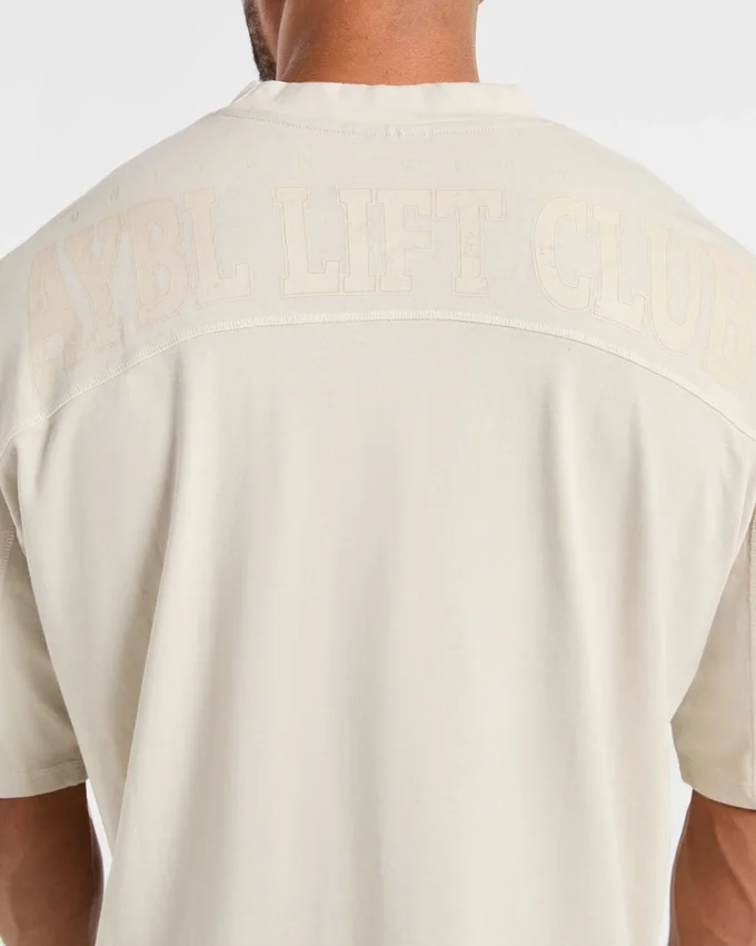 Lift Club Distressed Oversized T Shirt
