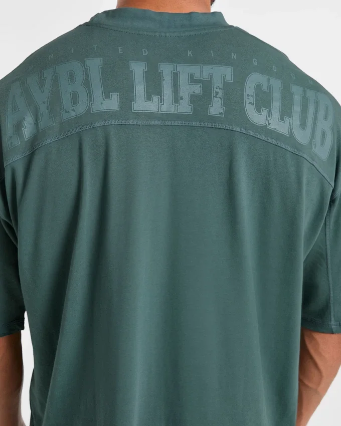 Lift Club Distressed Oversized T Shirt