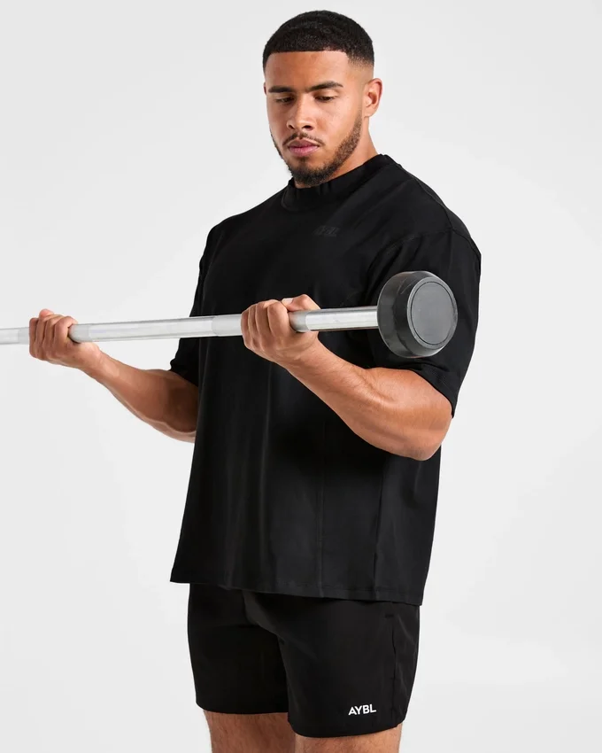 Lift Club Distressed Oversized T Shirt