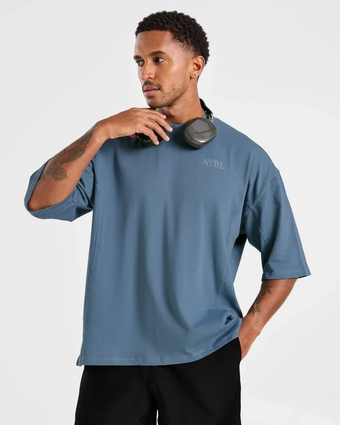 Lift Club Distressed Oversized T Shirt