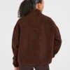 Oversized Zip Up Fleece Jacket