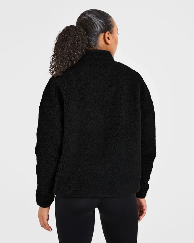 Oversized Zip Up Fleece Jacket