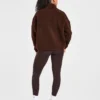 Oversized Zip Up Fleece Jacket