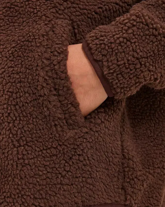 Oversized Zip Up Fleece Jacket