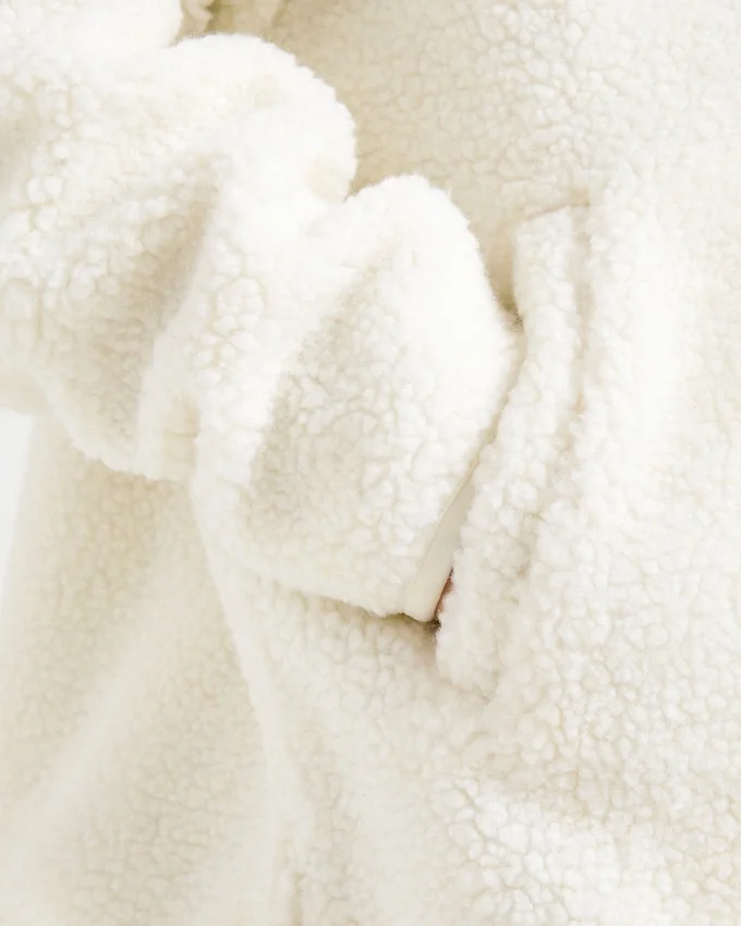 Oversized Zip Up Fleece Jacket
