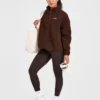 Oversized Zip Up Fleece Jacket