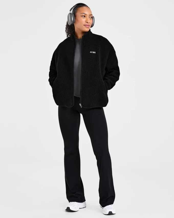Oversized Zip Up Fleece Jacket
