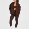 Oversized Zip Up Fleece Jacket