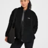 Oversized Zip Up Fleece Jacket