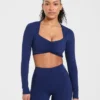 Physique Long Sleeve Crop Top