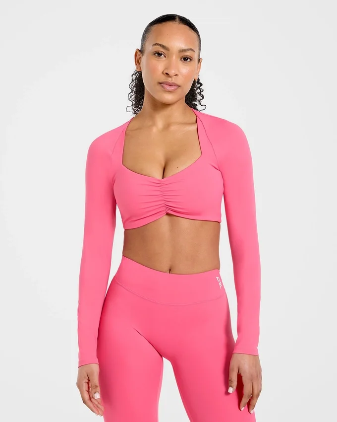 Physique Long Sleeve Crop Top