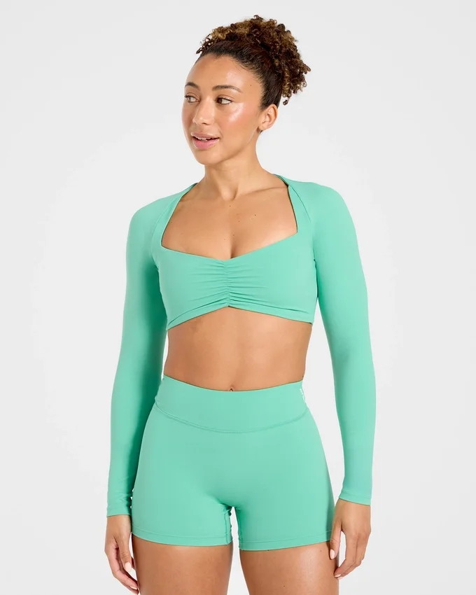 Physique Long Sleeve Crop Top