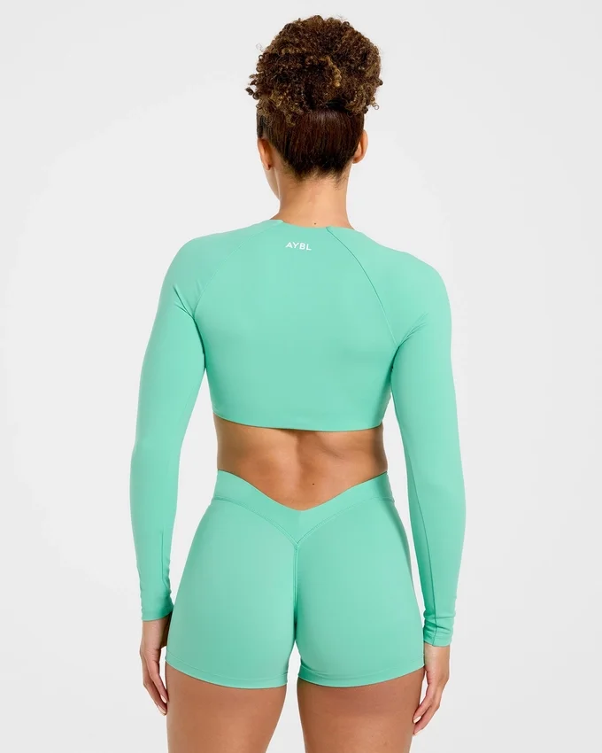 Physique Long Sleeve Crop Top