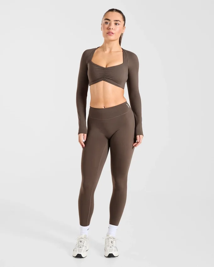 Physique Long Sleeve Crop Top