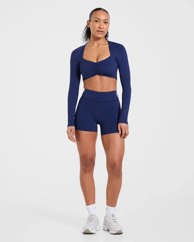 Physique Long Sleeve Crop Top