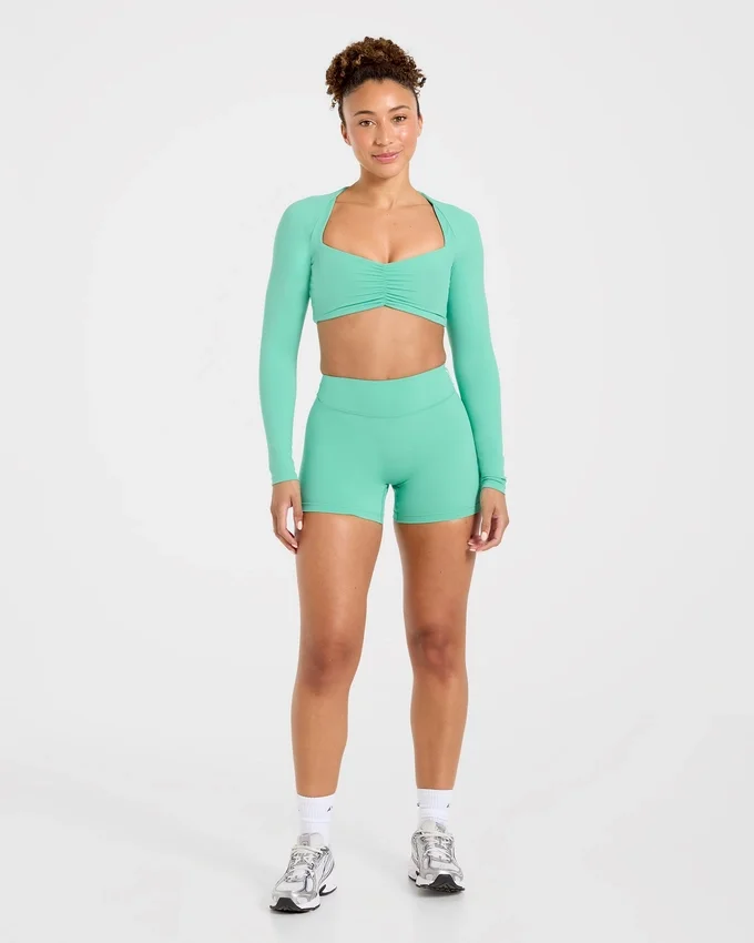 Physique Long Sleeve Crop Top