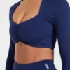 Physique Long Sleeve Crop Top