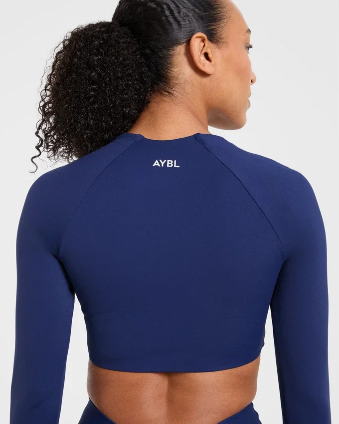 Physique Long Sleeve Crop Top