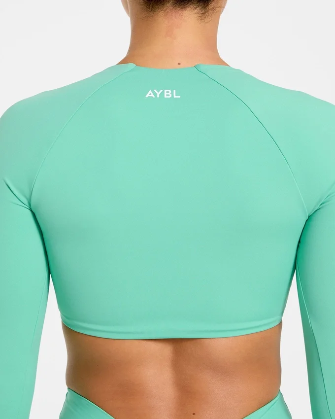 Physique Long Sleeve Crop Top
