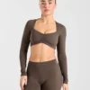 Physique Long Sleeve Crop Top