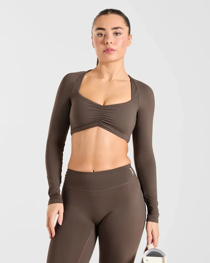 Physique Long Sleeve Crop Top