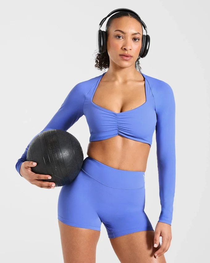 Physique Long Sleeve Crop Top