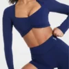 Physique Long Sleeve Crop Top