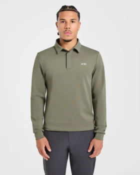 Precision Longsleeve Collared Pullover