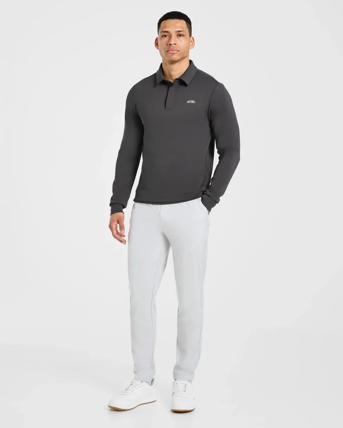 Precision Longsleeve Collared Pullover
