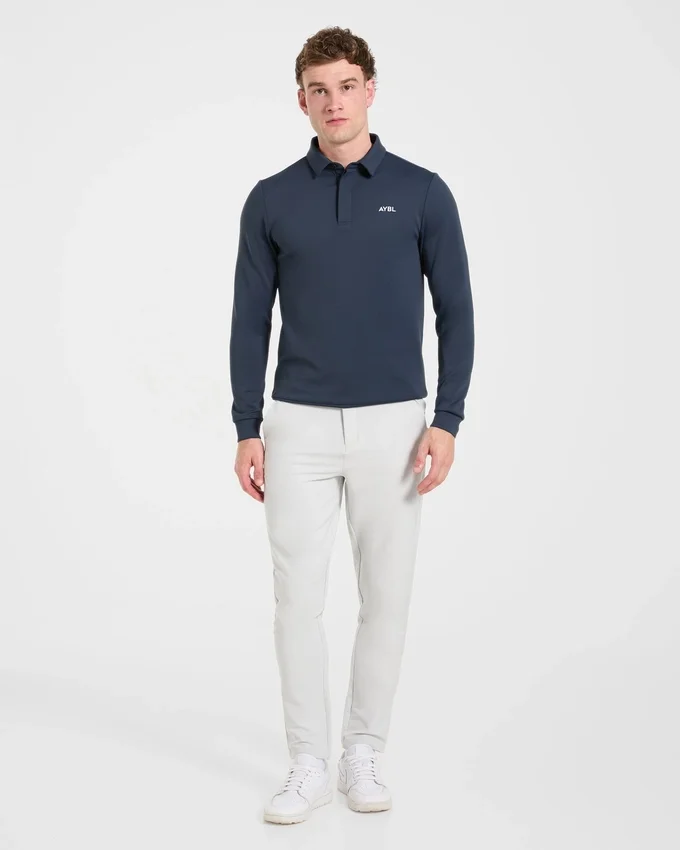 Precision Longsleeve Collared Pullover