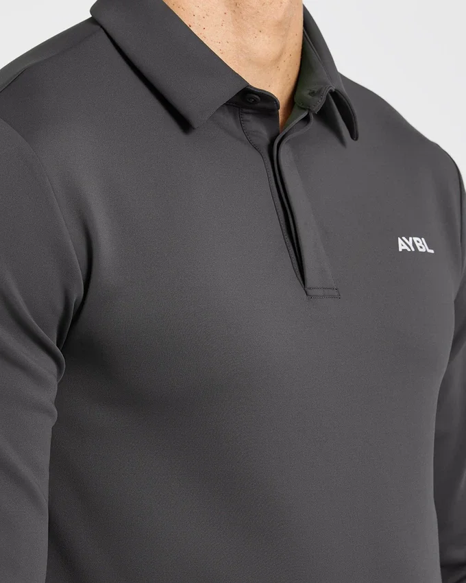Precision Longsleeve Collared Pullover
