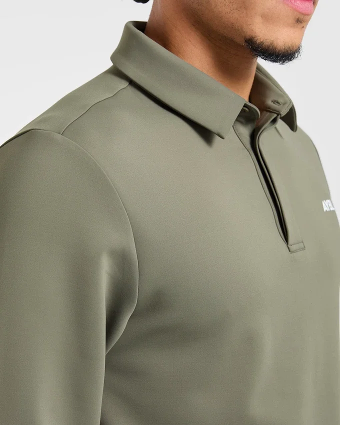 Precision Longsleeve Collared Pullover