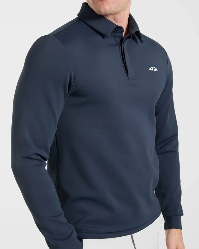 Precision Longsleeve Collared Pullover