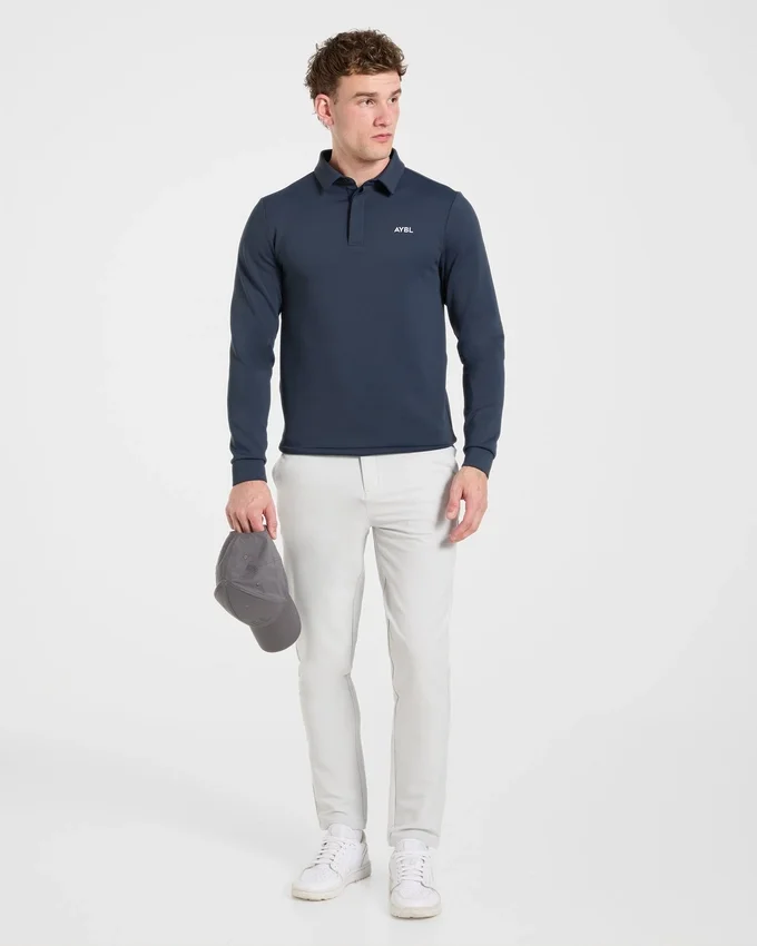 Precision Longsleeve Collared Pullover