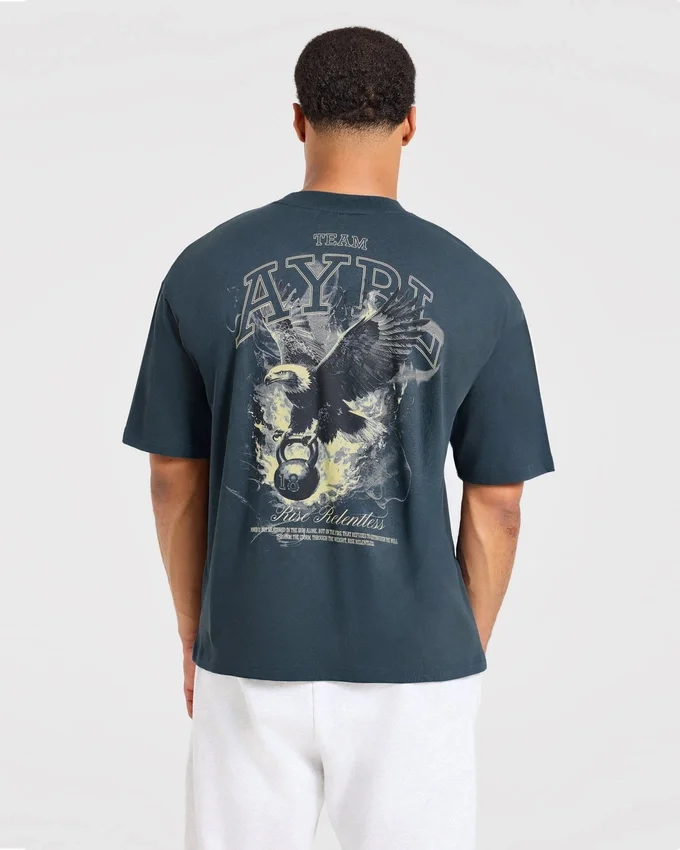 Relentless Eagle Oversized T Shirt